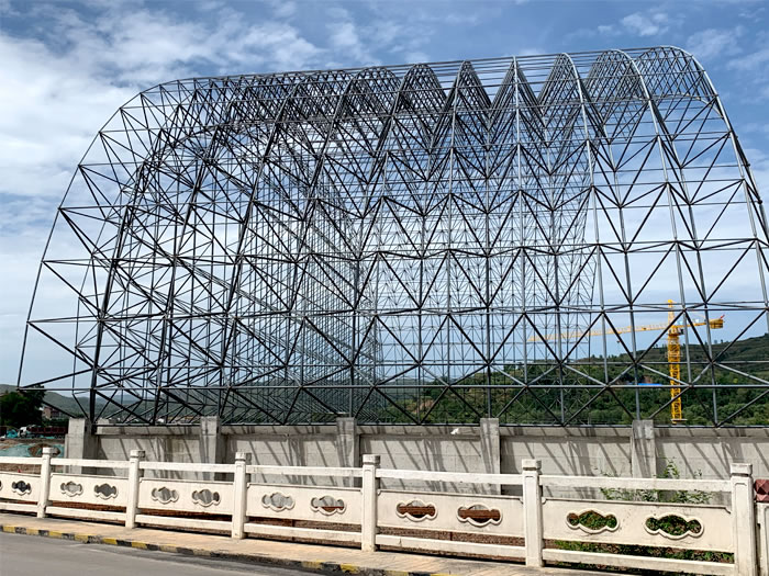 浙江山寨矿储煤棚网架